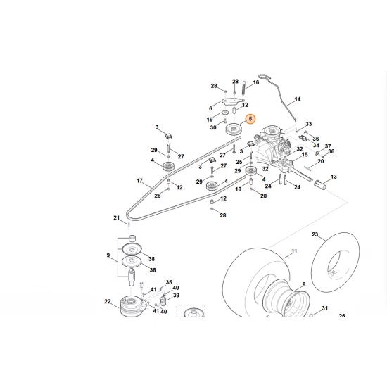 STIHL   Zestaw modyfikujący rolkę prowadzącą i rolkę napinającą 6170 007 1006